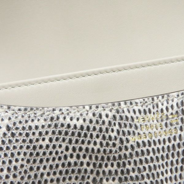 エルメス ミニ コンスタンス3 ミロワール オンブレ/ゴールド金具 リザードナチュラ B刻印