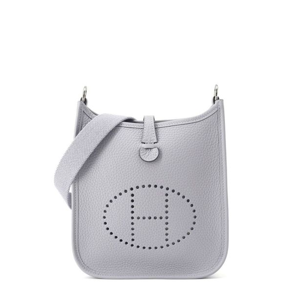 エルメス ショルダーバッグ エブリンTPM 85cm グリパンタン/シルバー金具 トリヨンクレマンス K刻印 HERMES Evelyne