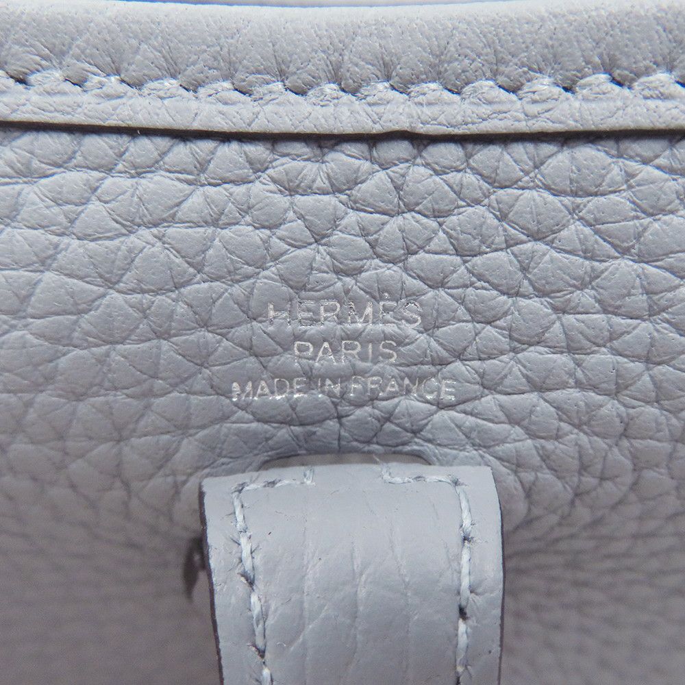 エルメス ショルダーバッグ エブリンTPM 85cm グリパンタン/シルバー金具 トリヨンクレマンス K刻印 HERMES Evelyne