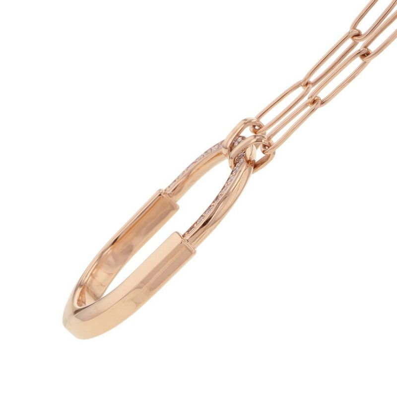 ティファニー ネックレス ティファニー ロック ペンダント ラージ ダイヤモンド 計0.43ct K18PGピンクゴールド Tiffany&Co.