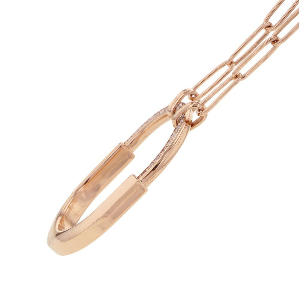 ティファニー ネックレス ティファニー ロック ペンダント ラージ ダイヤモンド 計0.43ct K18PGピンクゴールド Tiffany&Co.