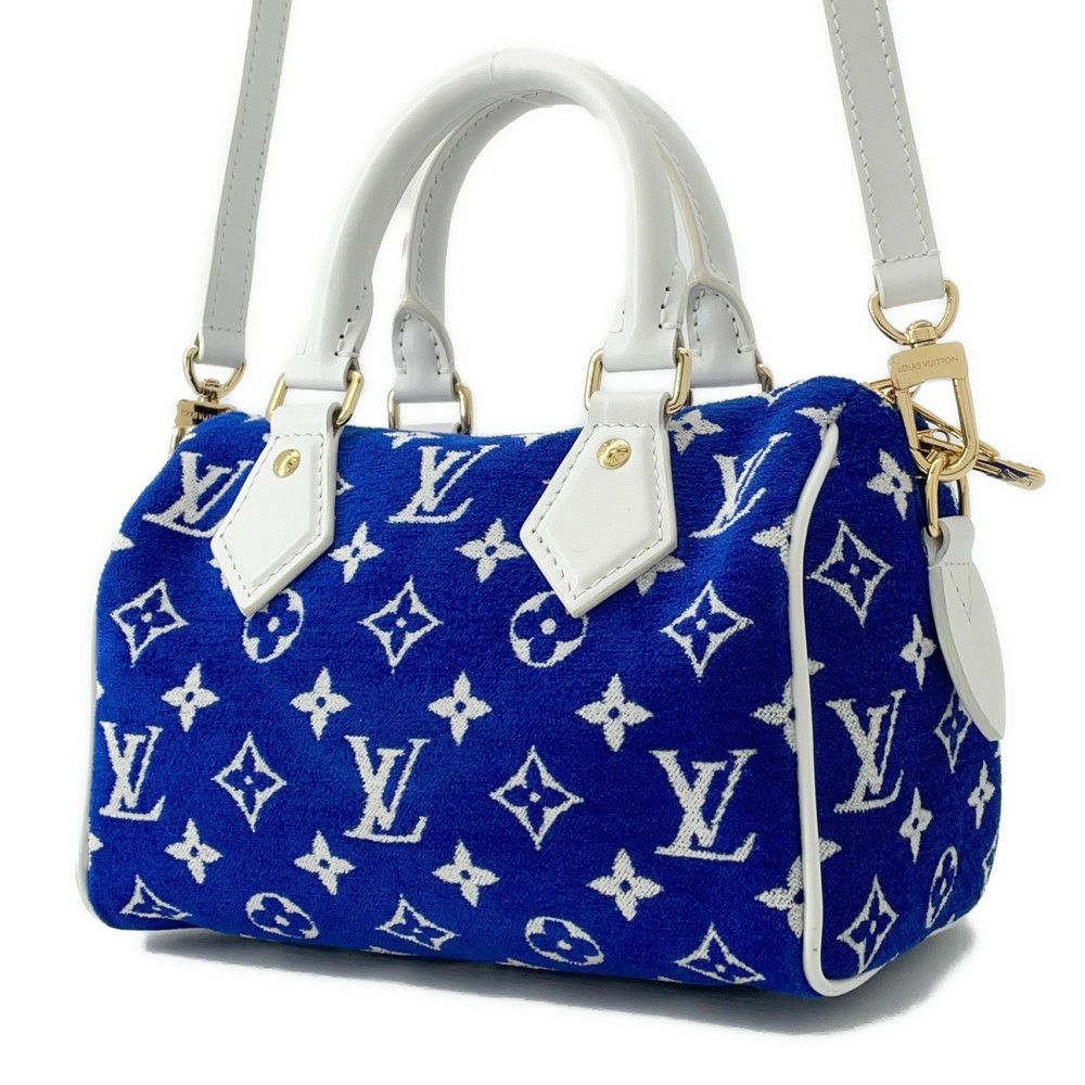 ルイヴィトン ハンドバッグ モノグラム LV マッチ スピーディ・バンドリエール20 M20751 2way 白