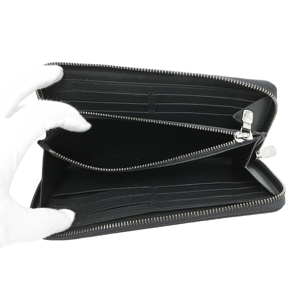 ルイヴィトン 長財布 モノグラム・エクリプス ジッピーウォレット・ホリゾンタル M11611 メンズ 黒 ブラック