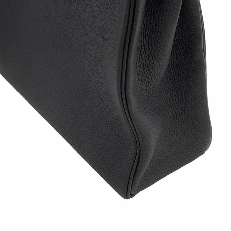 エルメス ハンドバッグ ケリー32 内縫い ブラック/シルバー金具 トゴ U刻印 2wayショルダー 黒