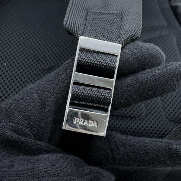 プラダ リュック ロゴ ナイロン 2VZ025 PRADA バッグ バックパック 黒