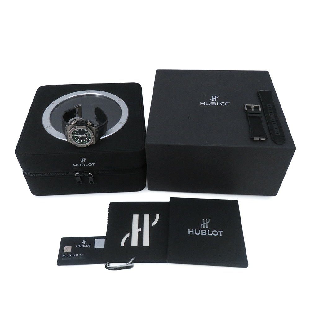 ウブロ キングパワー オーシャノグラフィック 4000 世界1000本限定 731.NX.1190.RX HUBLOT 腕時計 黒文字盤