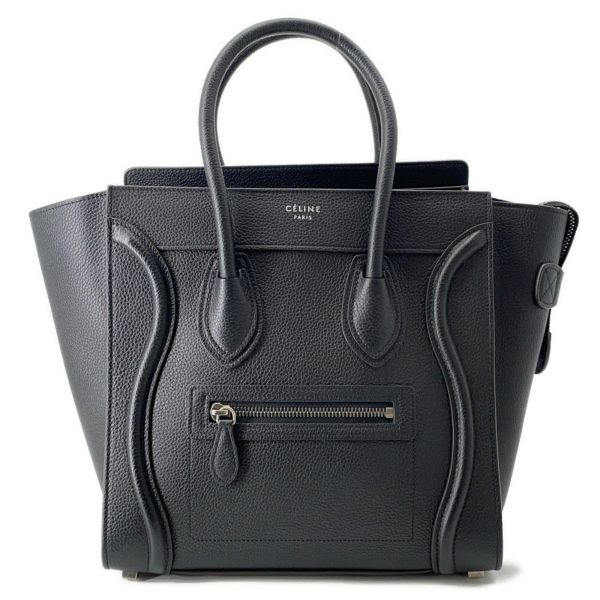 セリーヌ ハンドバッグ ラゲージ マイクロ ショッパー 167793 CELINE 黒