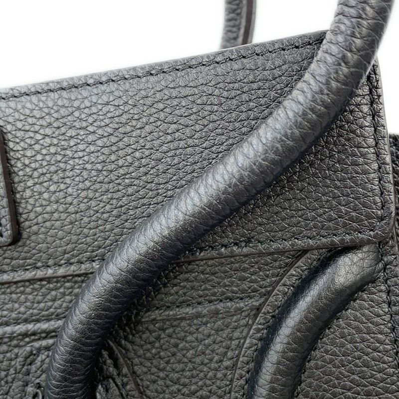 セリーヌ ハンドバッグ ラゲージ マイクロ ショッパー 167793 CELINE 黒