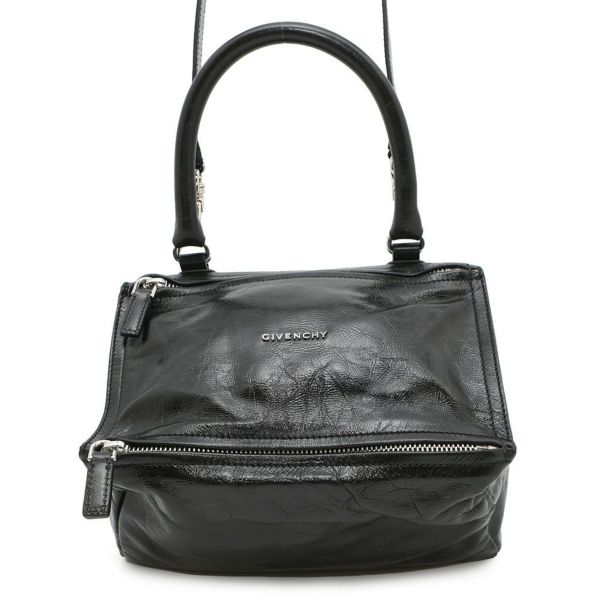 ジバンシー ハンドバッグ パンドラ レザー GIVENCHY 2wayショルダー 黒