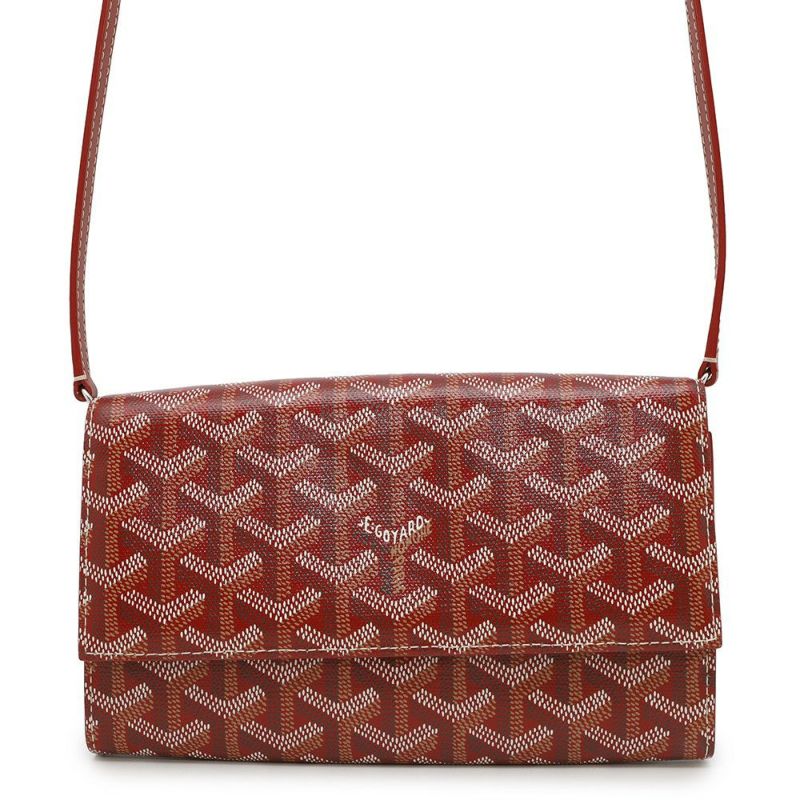 ゴヤール ショルダーウォレット ヴァレンヌレザー PVC GOYARD 財布