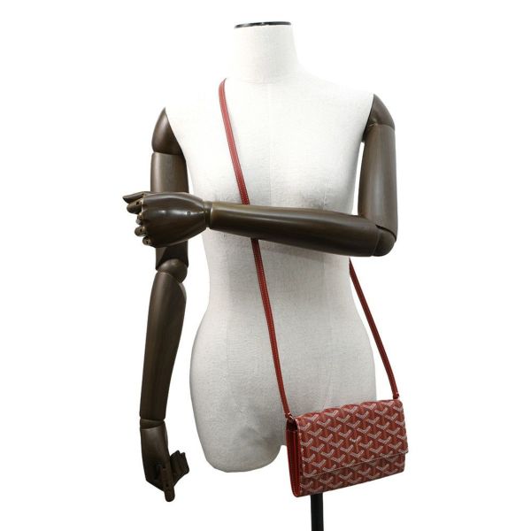 ゴヤール ショルダーウォレット ヴァレンヌレザー PVC GOYARD 財布