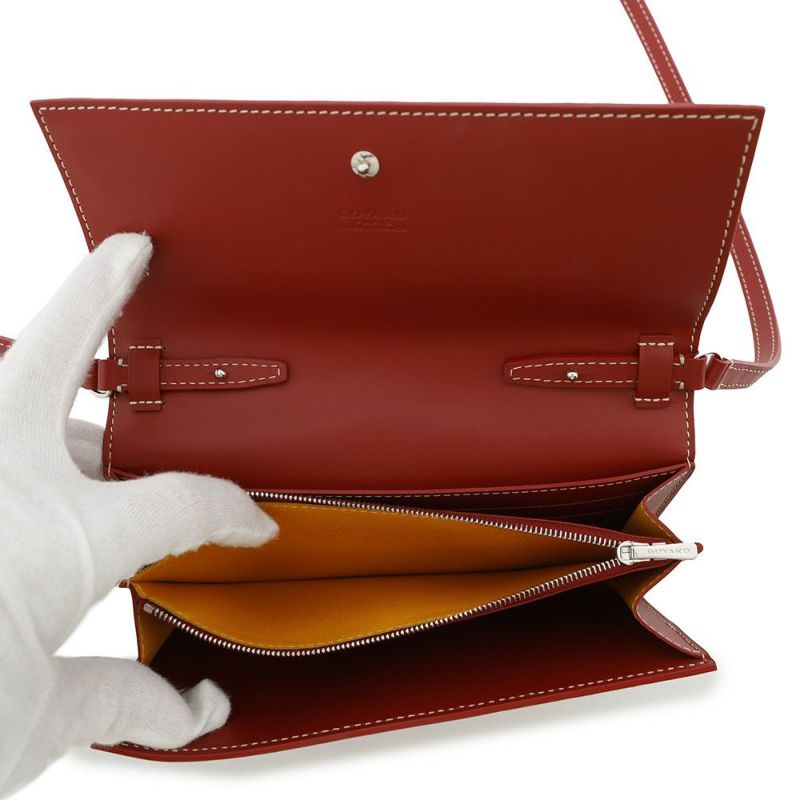 ゴヤール ショルダーウォレット ヴァレンヌレザー PVC GOYARD 財布