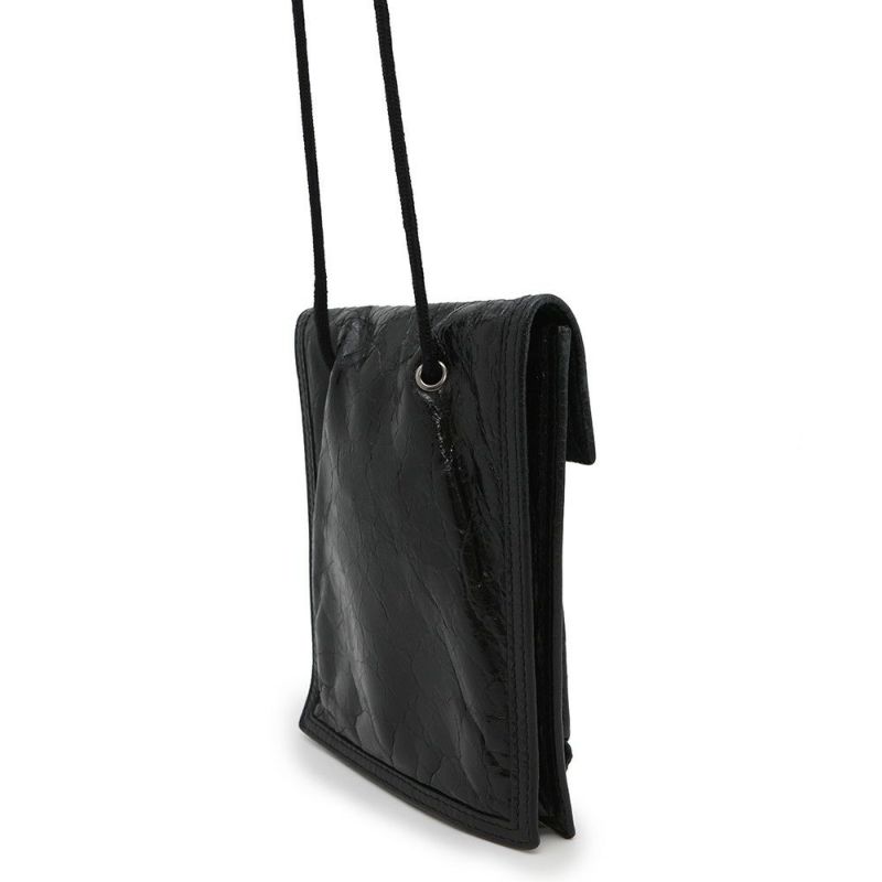 バレンシアガ ショルダーポーチ エクスプローラー レザー 532298 BALENCIAGA サコッシュ 黒