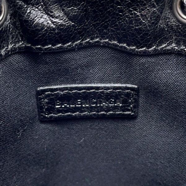 バレンシアガ ショルダーポーチ エクスプローラー レザー 532298 BALENCIAGA サコッシュ 黒
