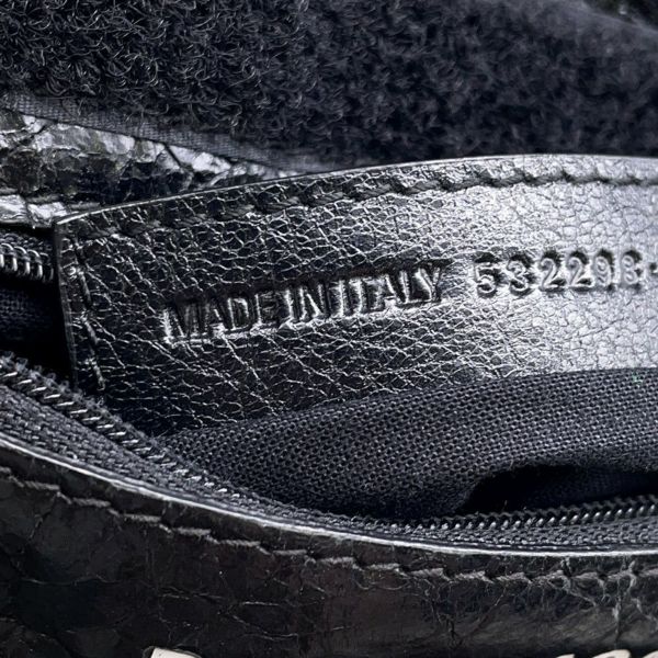 バレンシアガ ショルダーポーチ エクスプローラー レザー 532298 BALENCIAGA サコッシュ 黒