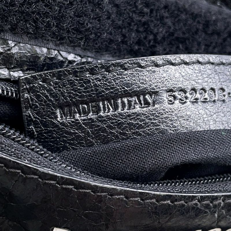 バレンシアガ ショルダーポーチ エクスプローラー レザー 532298 BALENCIAGA サコッシュ 黒