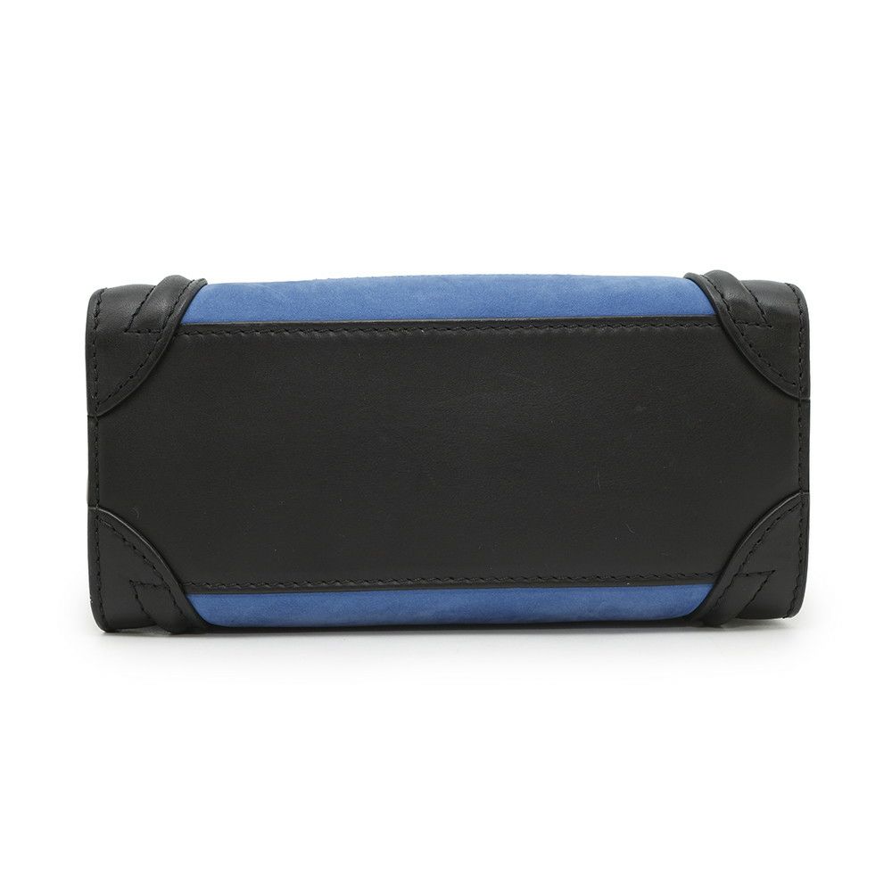 セリーヌ ハンドバッグ ラゲージ ナノショッパー スエード レザー 168243 CELINE 2way 黒