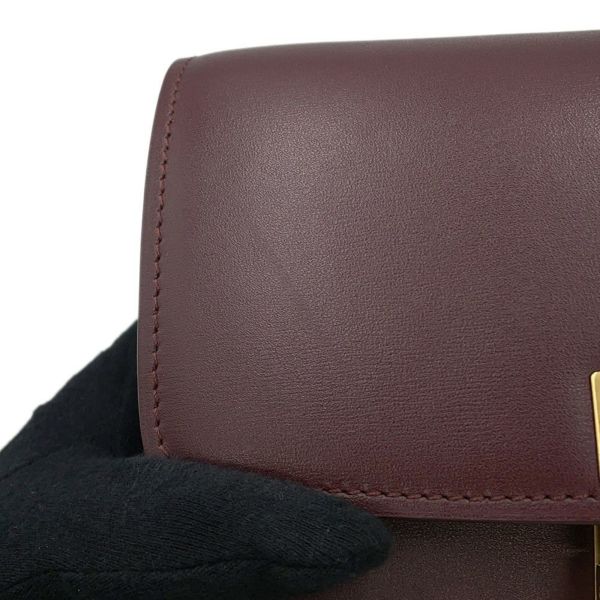 セリーヌ ショルダーバッグ クラシックボックス CLASSIC BOX スモール レザー 189183 CELINE