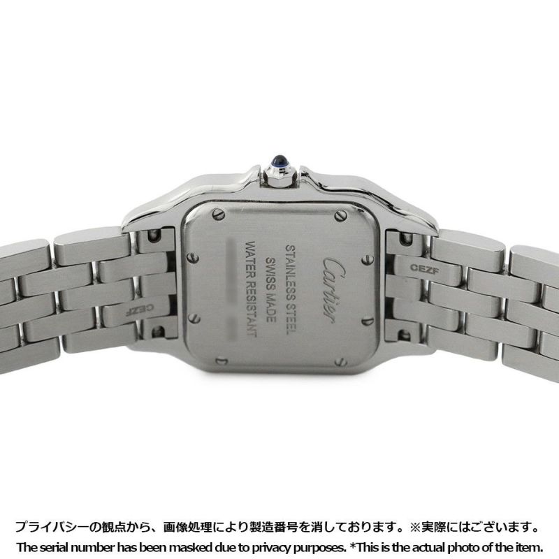 カルティエ パンテール ドゥ カルティエ MM ダイヤベゼル W4PN0008 Cartier 腕時計 シルバー文字盤