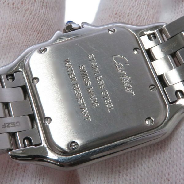 カルティエ パンテール ドゥ カルティエ MM ダイヤベゼル W4PN0008 Cartier 腕時計 シルバー文字盤