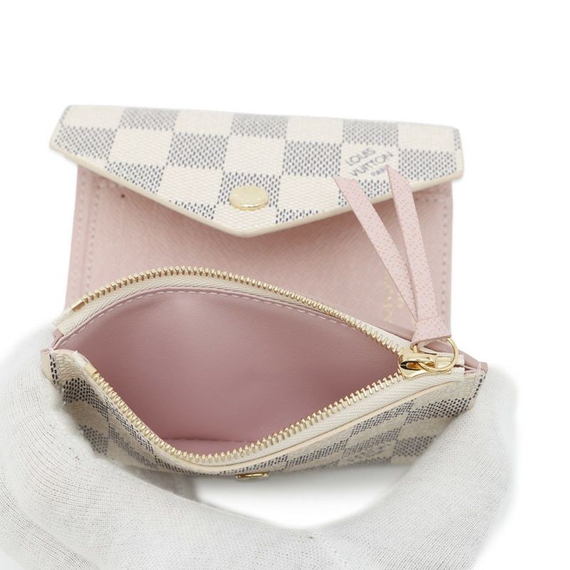 ルイヴィトン 財布 ダミエ・アズール ポルトフォイユ・ヴィクトリーヌ N64022 LOUIS VUITTON ヴィトン 三つ折り財布