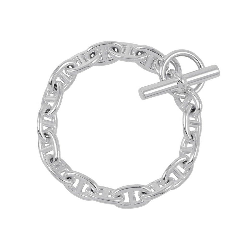 エルメス ブレスレット シェーヌダンクルMM 17コマ SV925シルバー HERMES ジュエリー