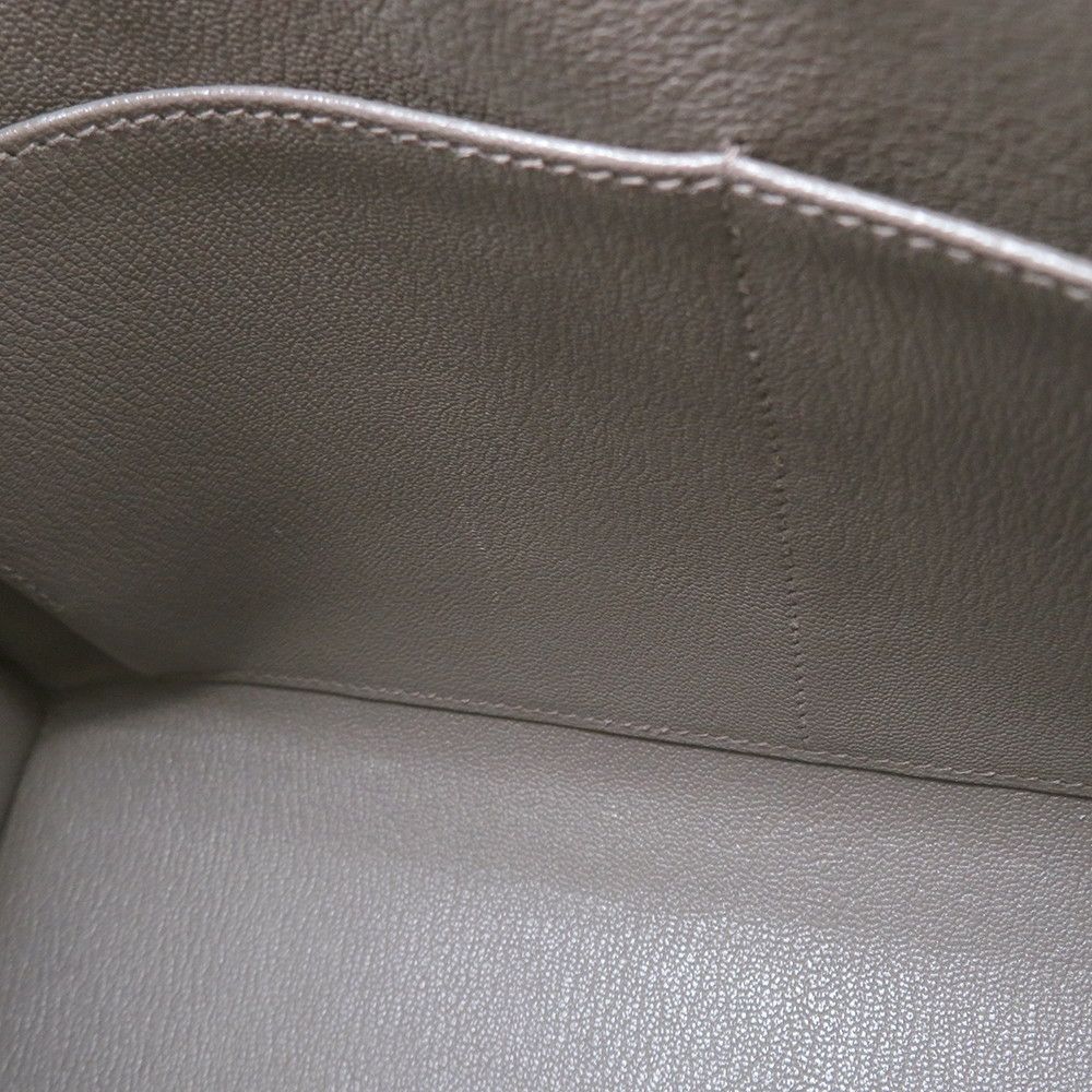 エルメス ハンドバッグ ケリー28 外縫い エタン/シルバー金具 エプソン U刻印 HERMES Kelly 2wayバッグ