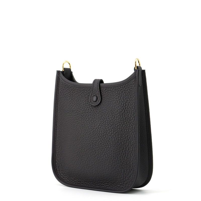 エルメス ショルダーバッグ エブリンTPM 111cm プルノワール/ゴールド金具 トリヨンクレマンス W刻印 HERMES Evelyne