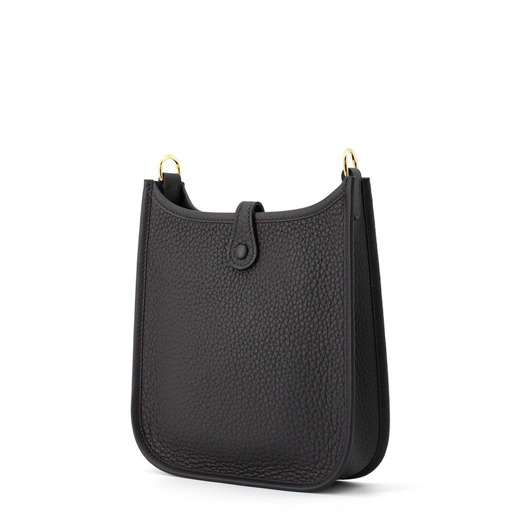 エルメス ショルダーバッグ エブリンTPM 111cm プルノワール/ゴールド金具 トリヨンクレマンス W刻印 HERMES Evelyne