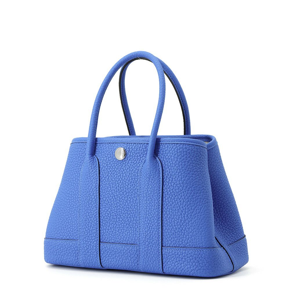 エルメス トートバッグ ネオ・ガーデン 23 ガーデンパーティ ブルーイドラ/シルバー金具 ネゴンダ K刻印
