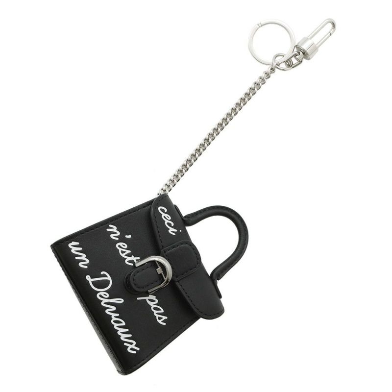 デルボー バッグチャーム ブリヨン Delvaux チャーム キーホルダー デルヴォー黒