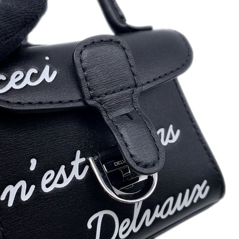 デルボー バッグチャーム ブリヨン Delvaux チャーム キーホルダー デルヴォー黒