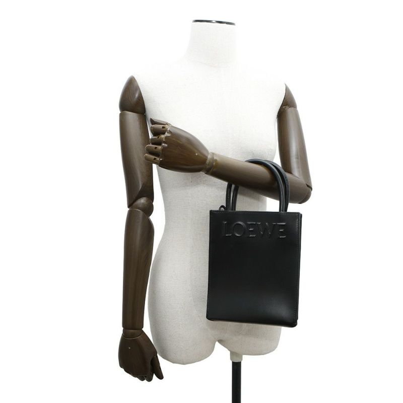 ロエベ ハンドバッグ スタンダード A5 レザー A933S30X01 LOEWE 2wayショルダーバッグ 黒