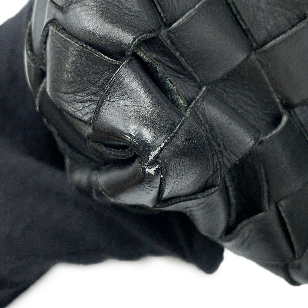 ボッテガヴェネタ ショルダーバッグ イントレチャート デュオ 651938 BOTTEGA VENETA 黒