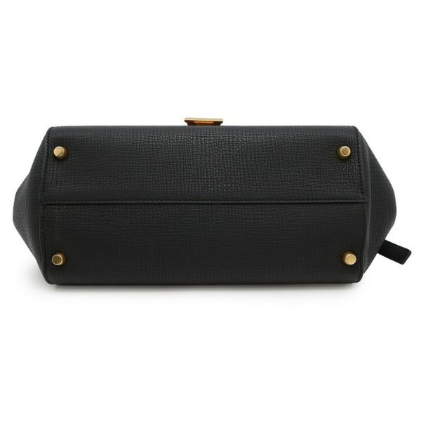 ボッテガヴェネタ ショルダーバッグ アングル パルメラート レザー 576143 BOTTEGA VENETA 黒