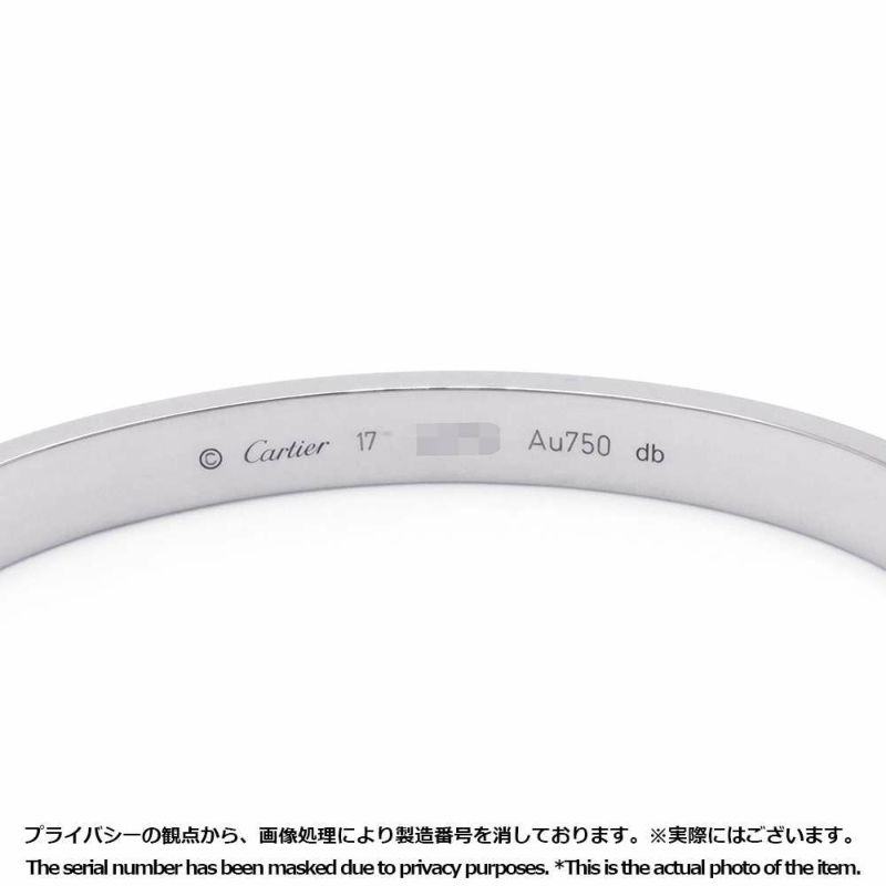 カルティエ ブレスレット ラブブレス K18WGホワイトゴールド サイズ17 旧型 Cartier ジュエリー