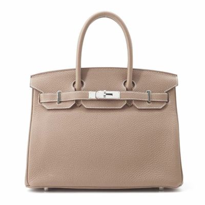 エルメス バーキン30 エトゥープ/シルバー金具 トゴ □O刻印 HERMES Birkin ハンドバッグ 安心保証 |  中古・新品ブランド販売ギャラリーレア公式通販