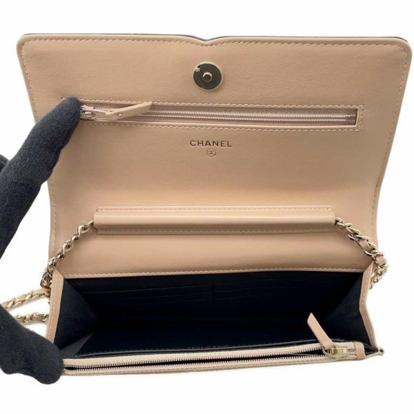 シャネル チェーンウォレット CCフィリグリー ココマーク マトラッセ キャビアスキン A84451 CHANEL 財布 黒