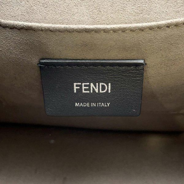 フェンディ チェーンショルダーバッグ ミニ キャナイ エフ 8BT286 FENDI バッグ 黒