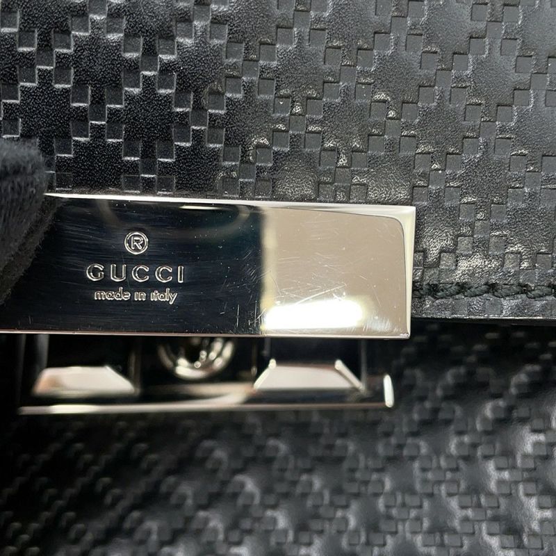 グッチ ビジネスバッグ ディアマンテ ブリーフケース レザー 201849 GUCCI メンズ 黒