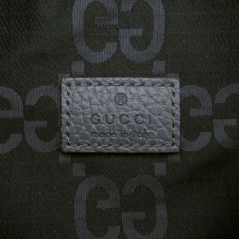 グッチ ボディバッグ エコナイロンGG/ポリエステル ベルトバッグ 767934 GUCCI ウエストバッグ 黒