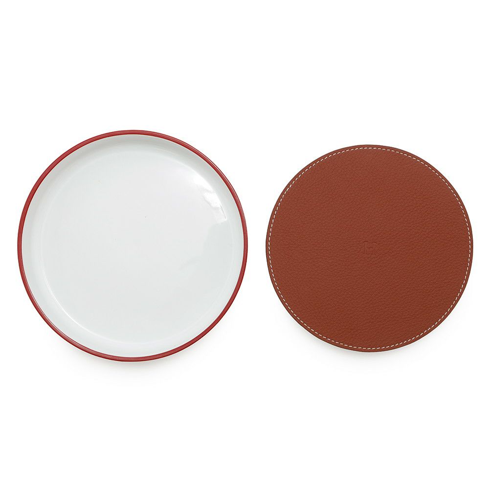 エルメス トレー キルケ ローズナンフ ポーセリン/トリヨン・リス HERMES ラウンドトレー トレイ