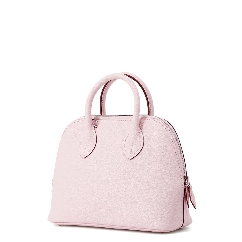 エルメス ボリード1923 ミニ ローズダーリン/シルバー金具 シェブルミゾル K刻印 2wayショルダー