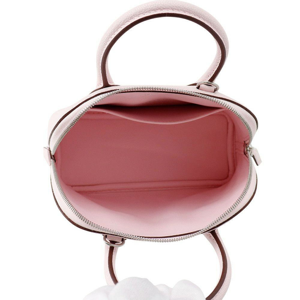 エルメス ボリード1923 ミニ ローズダーリン/シルバー金具 シェブルミゾル K刻印 2wayショルダー