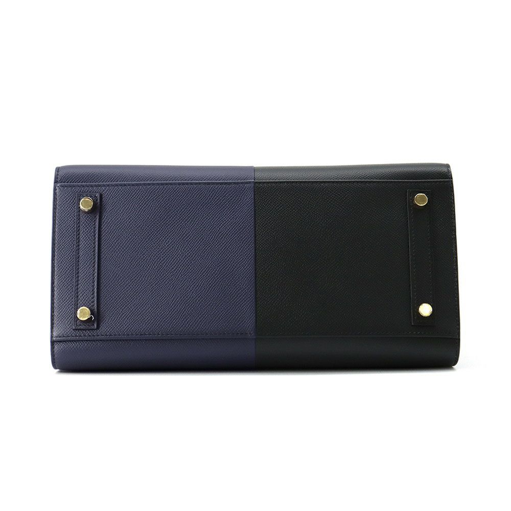 エルメス バーキン30 セリエ カザック ブラック/ブルーインディゴ/ブルーフリーダ/ゴールド金具 Z刻印 HERMES Birkin 黒