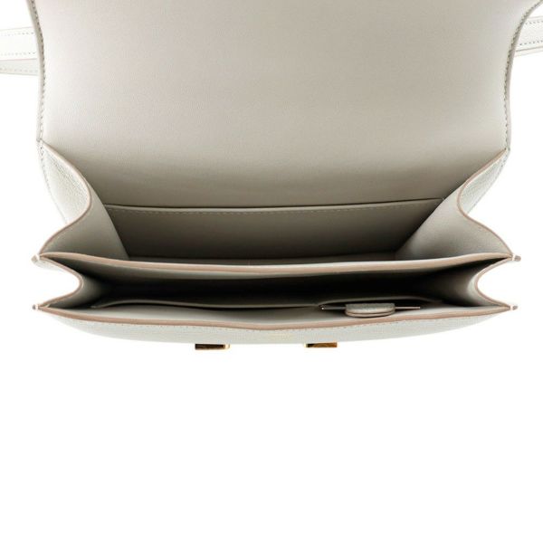 エルメス ミニ コンスタンス3 ミロワール グリスペール/ゴールド金具 シェブルミゾル K刻印 シェーブル