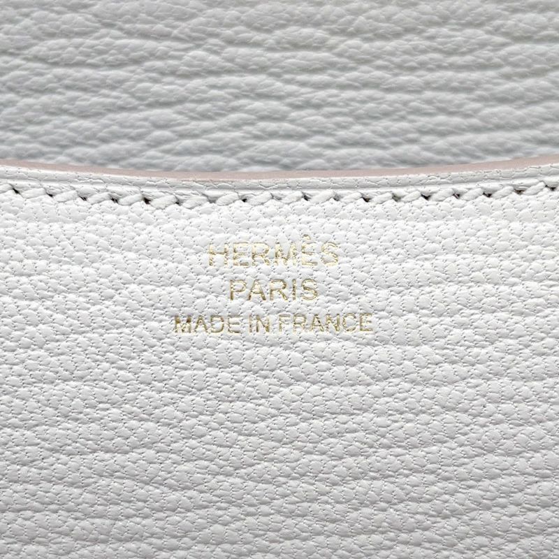 エルメス ミニ コンスタンス3 ミロワール グリスペール/ゴールド金具 シェブルミゾル K刻印 シェーブル