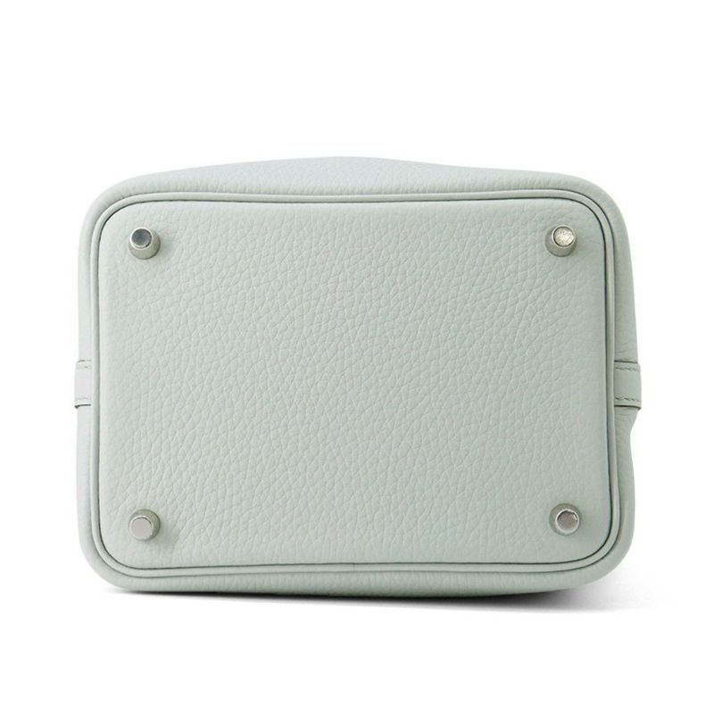 エルメス ハンドバッグ ピコタンロックPM ブルーペール/シルバー金具 トリヨンクレマンス W刻印