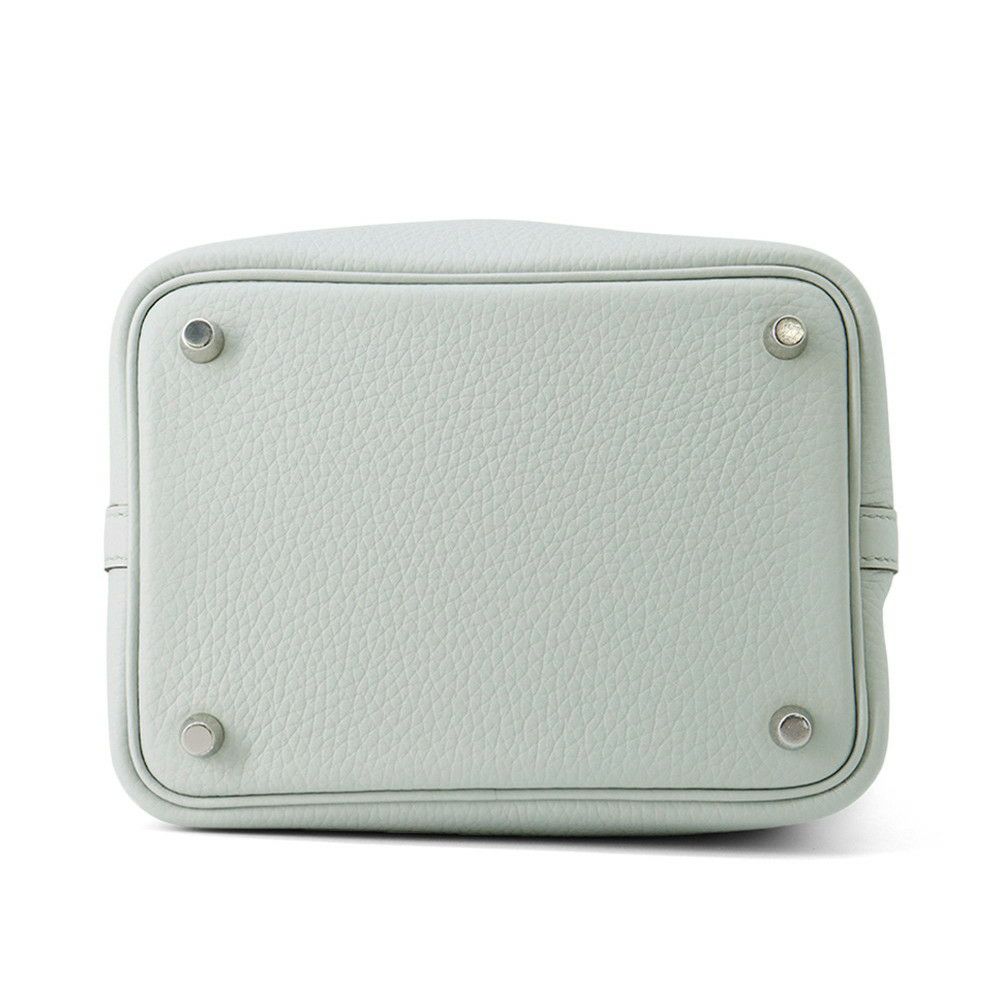 エルメス ハンドバッグ ピコタンロックPM ブルーペール/シルバー金具 トリヨンクレマンス W刻印