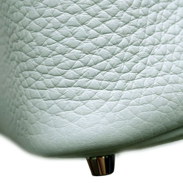 エルメス ハンドバッグ ピコタンロックPM ブルーペール/シルバー金具 トリヨンクレマンス W刻印